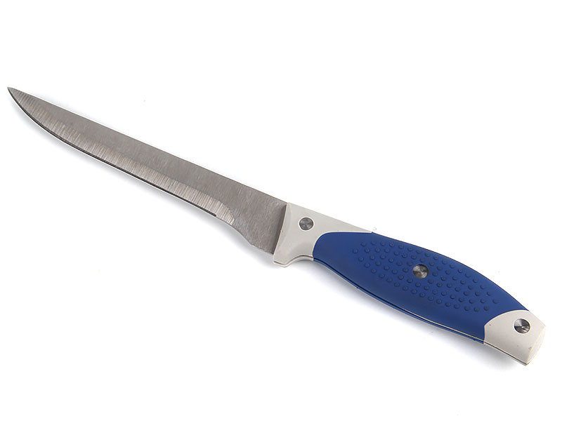
					Нож кухонный филейный, ИНДИГО, лезвие 13см, 117гр, нерж. сталь, пластик, резина, Сибирская посуда, SP-226