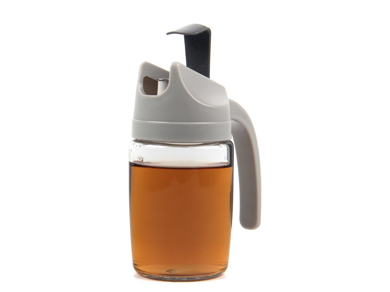 
					Бутылка 300 мл для масла и соусов с маятниковым клапаном-дозатором, стекло, пластик, SP-634