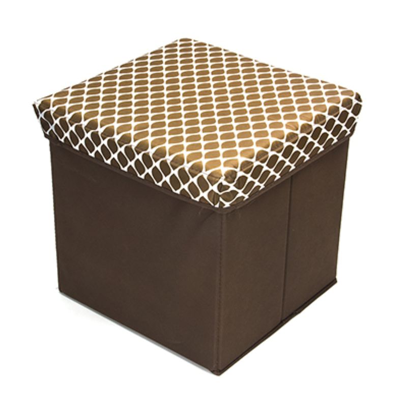 
					Пуфик-куб складной, ПУ, спанбонд, картон, 31х31х31см, до 80 кг, Бежевый