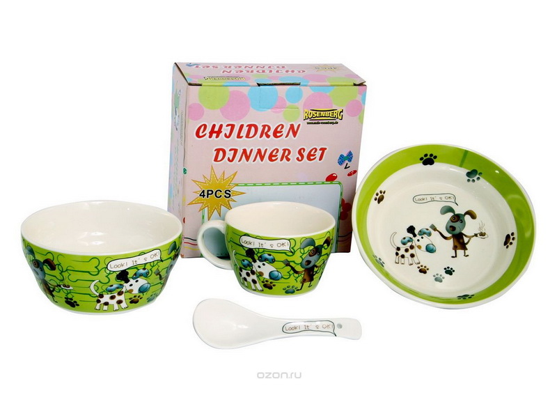 
					Набор детской посуды, 4 предмета, ROSENBERG 87965